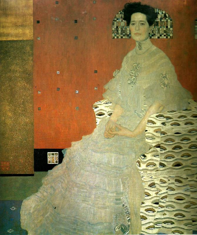 Gustav Klimt portratt av fritza riedler China oil painting art